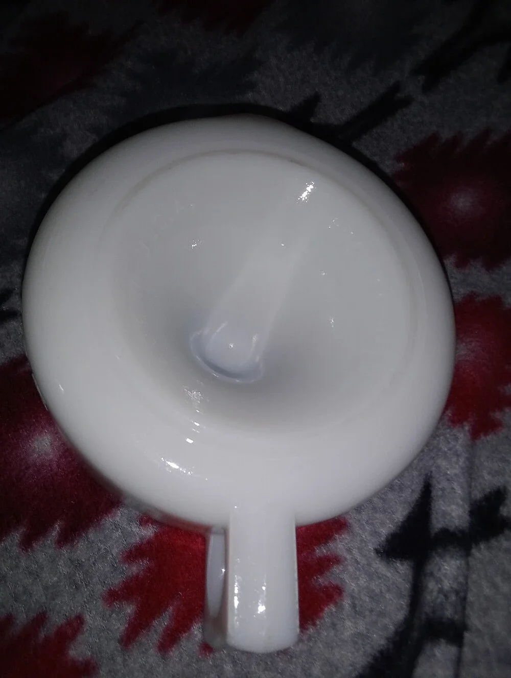 Vintage Sunkist Milk Glass Hand Juicer 8 1/8